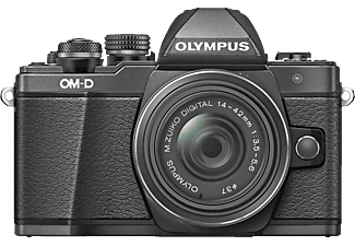 OLYMPUS OM-D E-M10 Mark II  Systemkamera  mit Objektiv 14-42 mm , 7,6 cm Display Touchscreen, WLAN