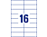 AVERY ZWECKFORM Etiquette multi-usages, 105 x 37 mm -  (Blanc)