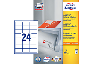 AVERY ZWECKFORM AVERY Zweckform Etichette, 64.6 x 33.8 mm -  (Bianco)