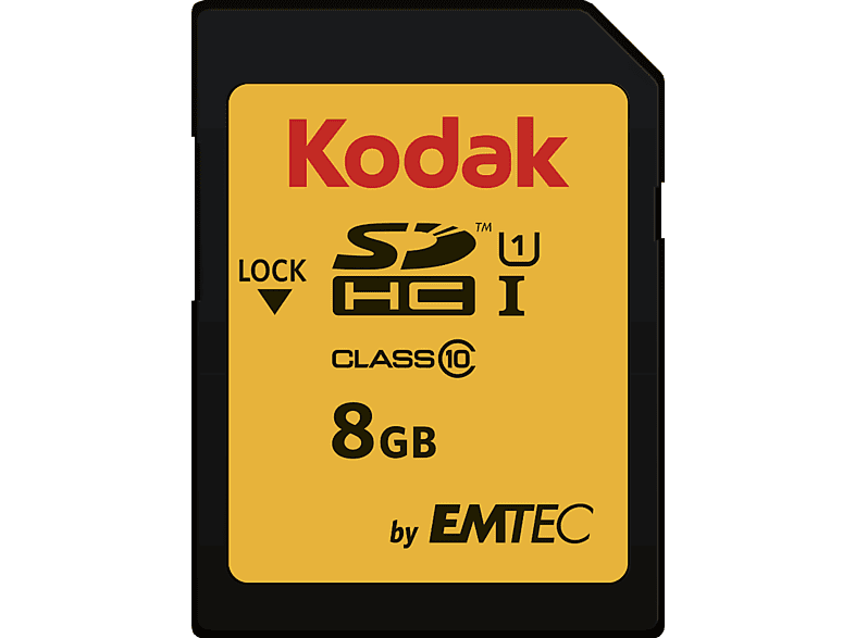 KODAK Geheugenkaart SDHC 8 GB Class 10 UHS-I (EKMSD8GHC10K)