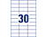 AVERY ZWECKFORM AVERY Zweckform Etichette multiuso, 70 x 29.7 mm, permanenti -  (Bianco)