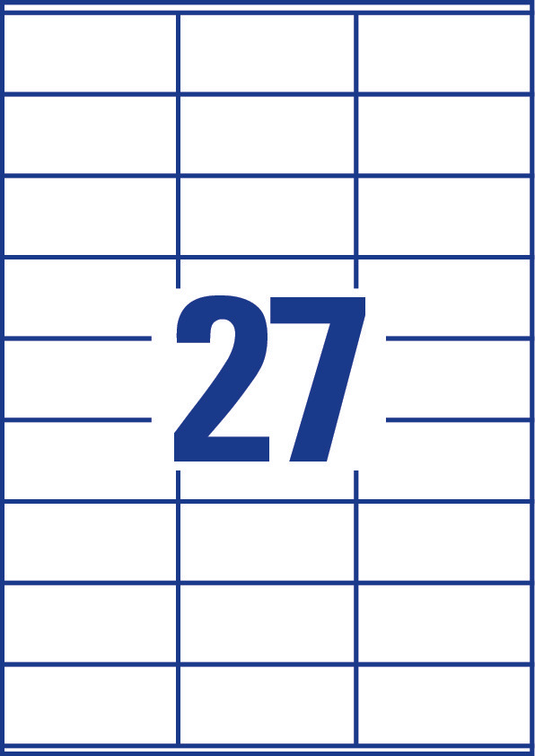 ZWECKFORM Etichette multiuso, 70 x 32 mm, permanenti -  (Bianco)