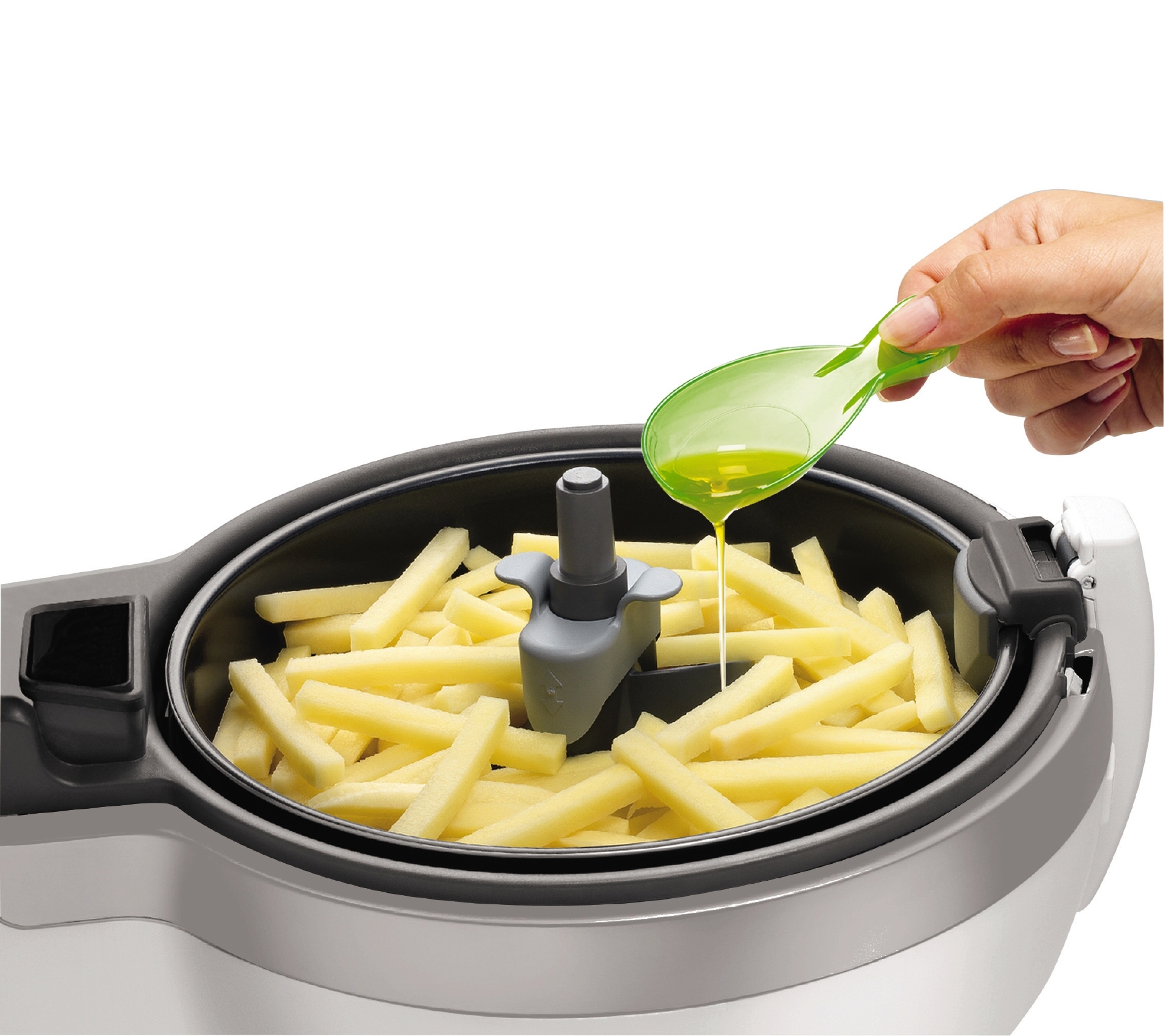 TEFAL FZ 7010 ActiFry Heißluftfritteuse 1400 Watt Weiß/Grau