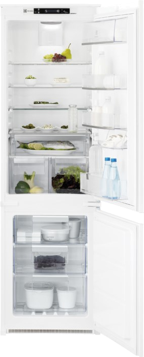 ELECTROLUX ENN2854COW Beépíthető kombinált hűtőszekrény, NoFrost, 178 cm, A++