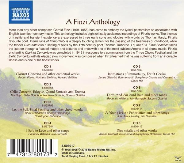 CD-Rückseite mit Text und einer Liste von Musiktiteln. Naxos-Label.
