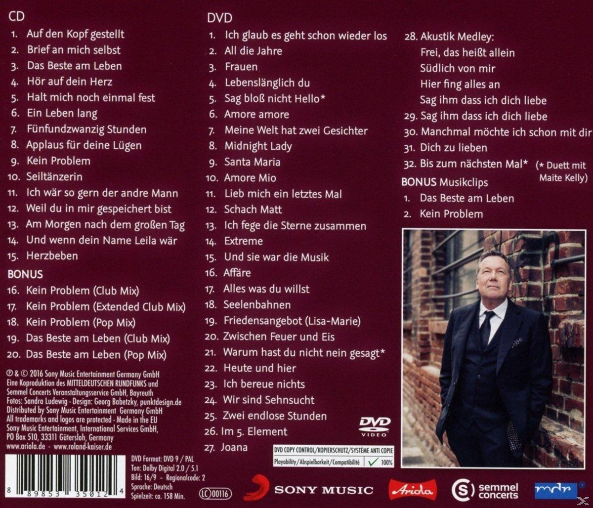 DVD-Cover mit Songtiteln, Künstlerfoto und einem Mann im Anzug.