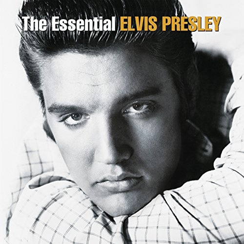'The Essential Elvis Presley' album borítója. Elvis fekete-fehérben, a kamerába néz.