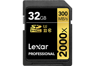 LEXAR 32GB Professional 2000x SDHC™ UHS-II, 300MB/s okuma 260MB/s yazma C10 V90 U3 Hafıza Kartı