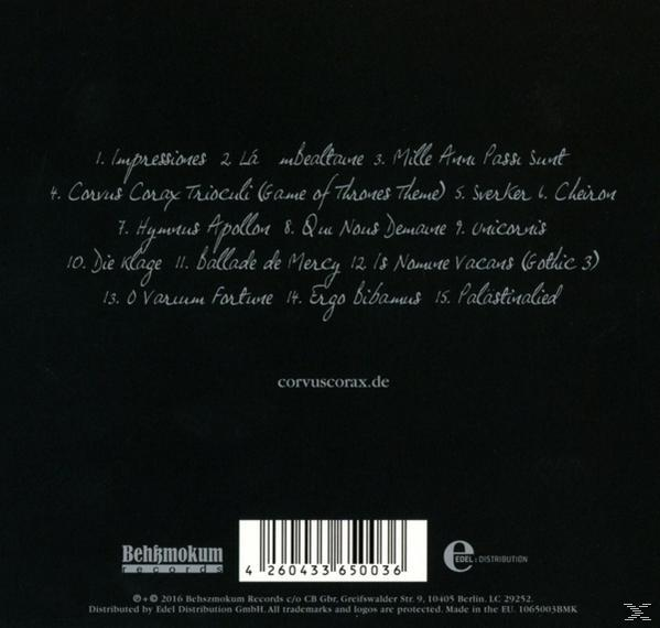 Corvus Corax - Ars Mystica-Selectio 1989-2016  - (CD)