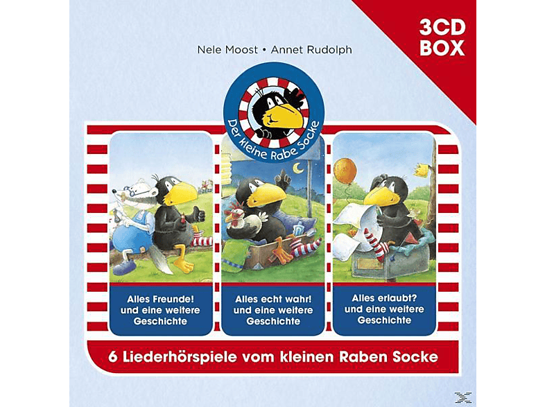 Rabe Socke - Der Kleine Rabe Socke-3-CD Hörspielbox Vol.1 - (CD)
