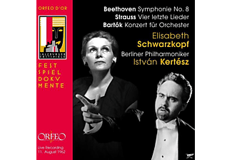 Elisabeth Schwarzkopf, Istvan Kertesz, Berliner Philharmoniker - Vier Letzte Lieder,Knozert Für Orchester,Symphonie No. 8  - (CD)