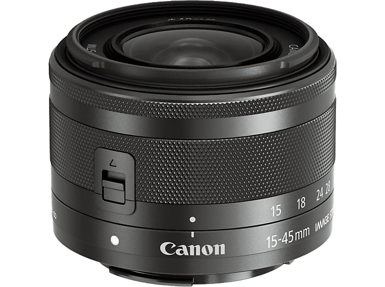 CANON Standaardlens EF-M 15-45mm f/3.5-6.3 IS STM Graphite (0572C005AA)