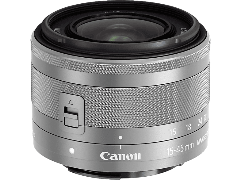 CANON Standaardlens EF-M 15-45mm f/3.5-6.3 IS STM Silver (0597C005AA)