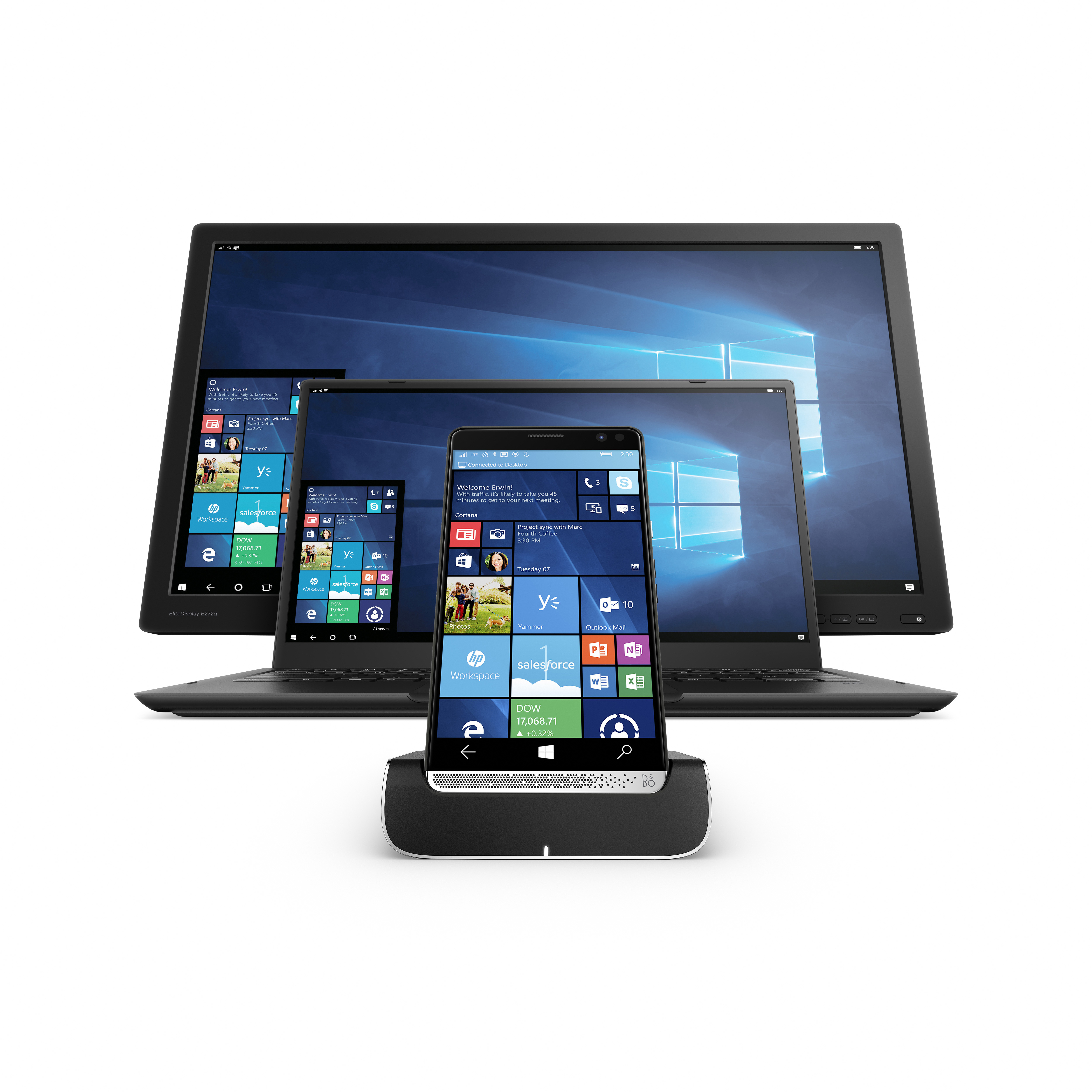 HP Y1M46EA Elite x3 inkl. Cradle Dock, Tablet, 64 GB, 5,96 Zoll, Schwarz