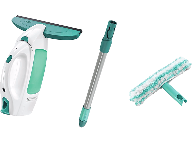 Leifheit Fenstersauger Dry+Clean mit Einwascher und Stiel (51003)