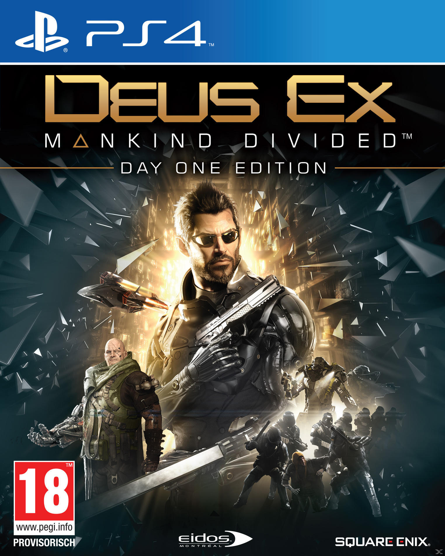 Deus Ex: Mankind Divided Day One Edition Steelbook - PlayStation 4 [Blu-ray]