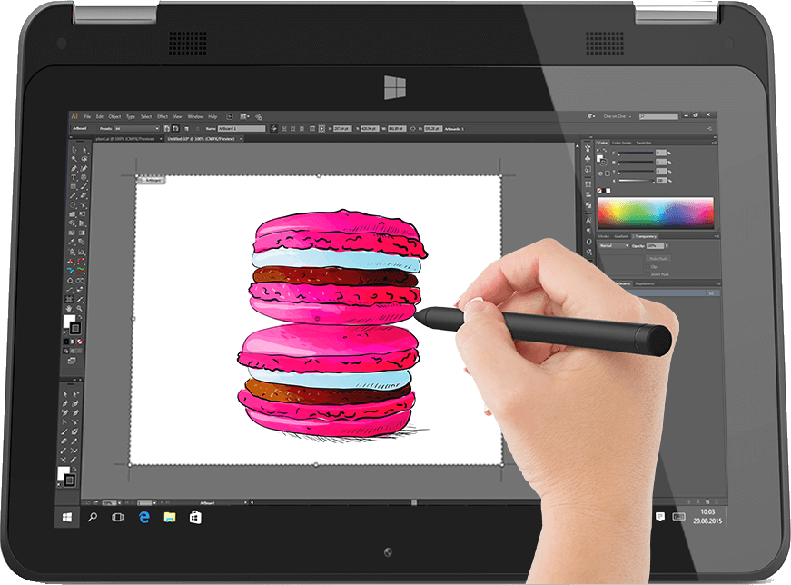 HOMETECH WI 360 11.6 inç IPS Intel Cherry Trail Z8300 1.84 GHz 2GB 64GB Windows 10 2'si1 Arada Tablet PC