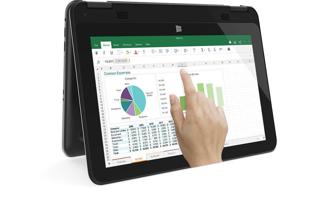 HOMETECH WI 360 11.6 inç IPS Intel Cherry Trail Z8300 1.84 GHz 2GB 64GB Windows 10 2'si1 Arada Tablet PC