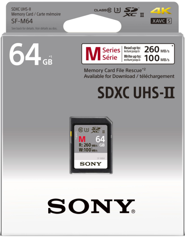 SONY MPE SDXC SF-M Series 64 GB UHS-II U3 (SF64M)