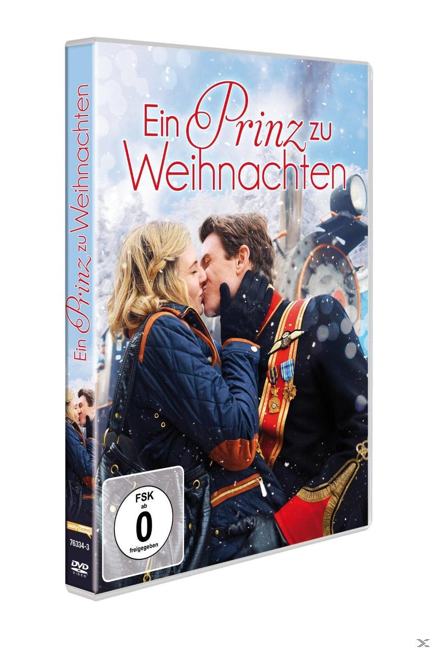 DVD-Cover von 'Ein Prinz zu Weihnachten'. Zeigt ein küssendes Paar mit Winterhintergrund.