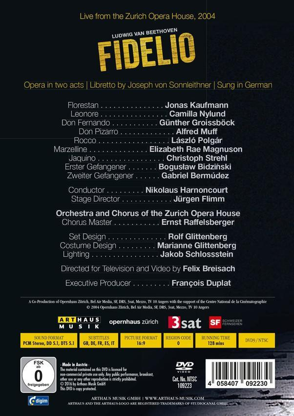 VARIOUS, Orchester Der Oper Zürich - Fidelio  - (DVD)