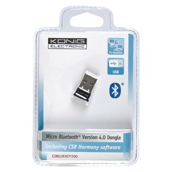 KONIG CSBLUEKEY200 Micro Bluetooth USB Adaptör 4.0