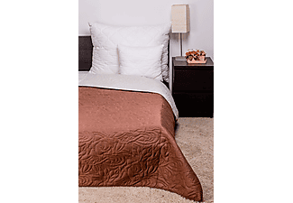 NATURTEX Ágytakaró, microfiber kétoldalas ágytakaró, barna-bézs színben