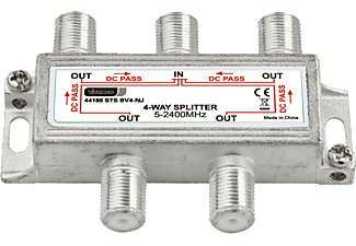 VIVANCO STS BV4-NJ SAT  4-vägs Splitter fullt skärmad