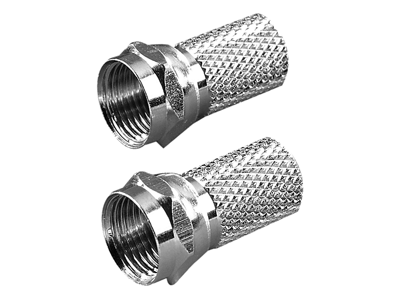 Vivanco 44000 F-Stecker, 7mm, 2 Stk.