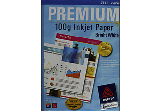 AVERY ZWECKFORM AVERY Zweckform White Inkjet Papier, DIN A4, 100 g/m², 500 fogli - 