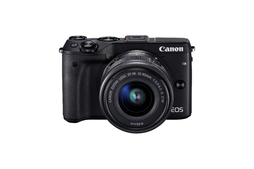 CANON EOS M3 Systemkamera mit Objektiv 15-45 mm, 7,5 cm Display Touchscreen, WLAN