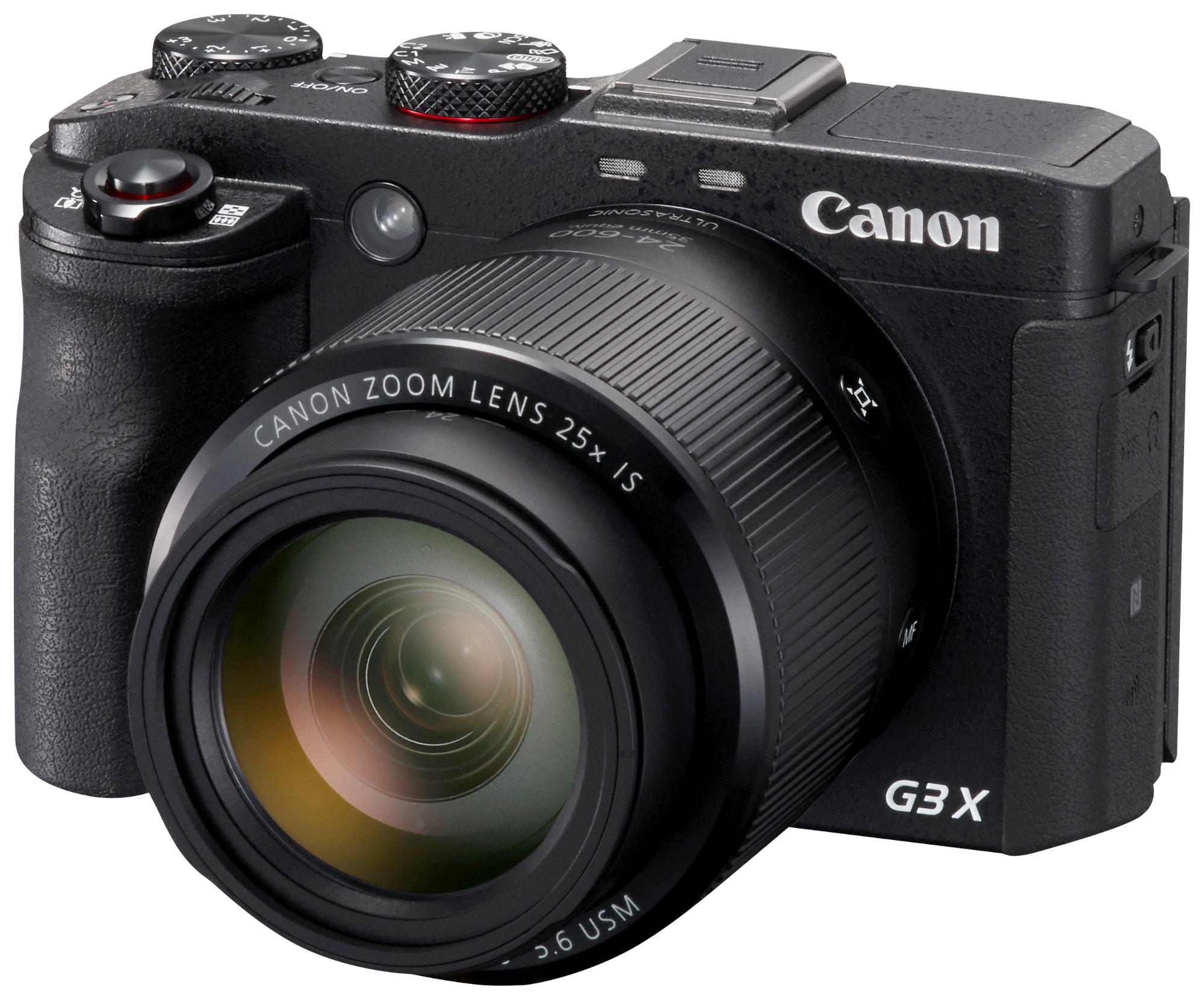 CANON PowerShot G3 X Digitalkamera Schwarz, 25fach opt. Zoom, Touchscreen-LCD (TFT), WLAN