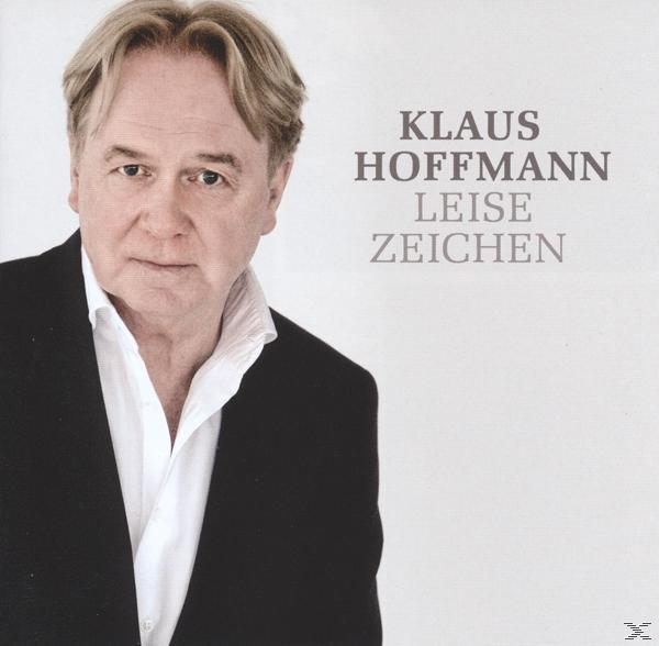 Klaus Hoffmann Albumcover mit seinem Portrait und dem Titel 'Leise Zeichen'.