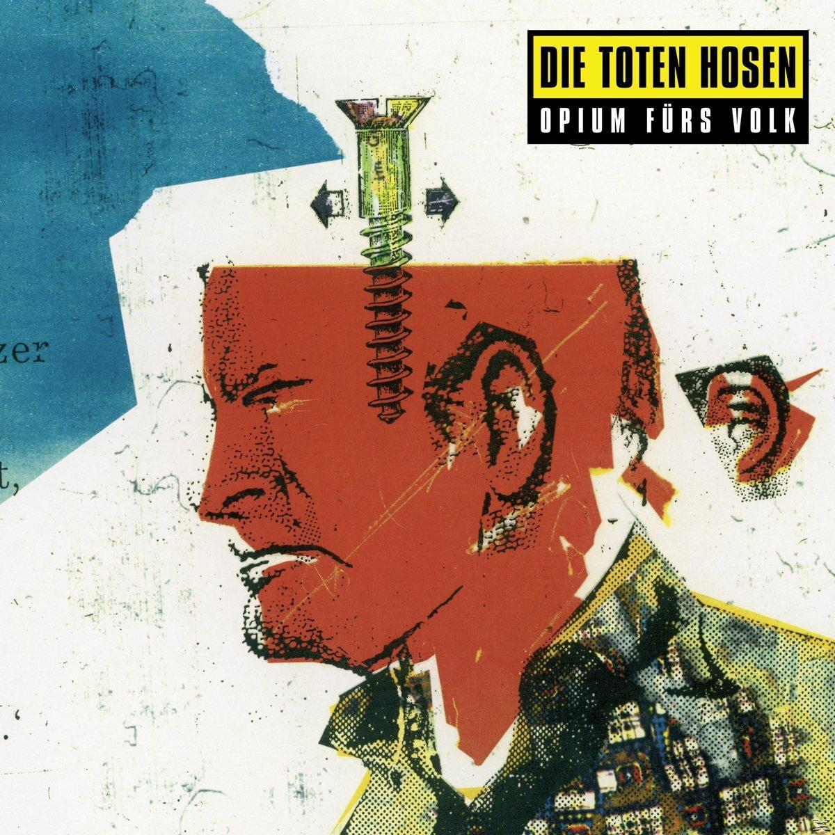 Albumcover mit Profil eines Mannes mit einer Schraube im Kopf und dem Text 'Die Toten Hosen'.