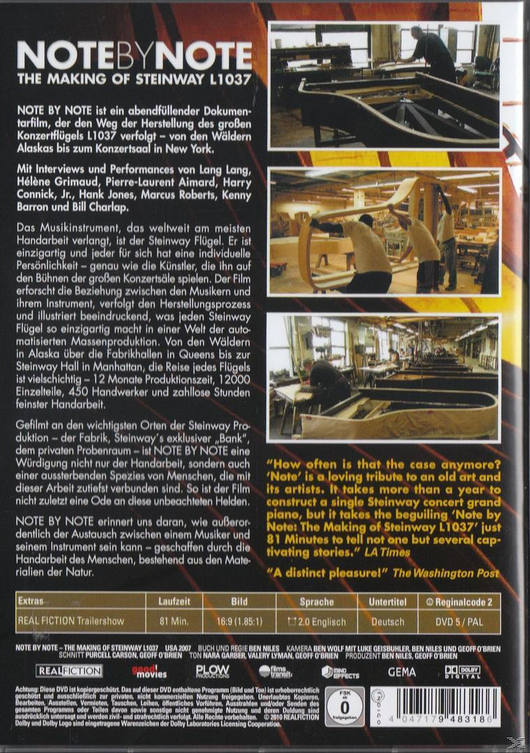 NOTE BY NOTE - THE MAKING OF STEINWAY L1037 DVD