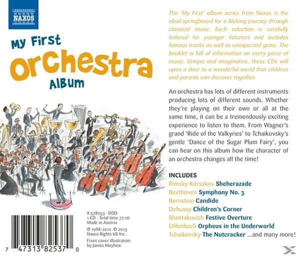 My First Orchestra Album CD borító zenekari illusztrációval.