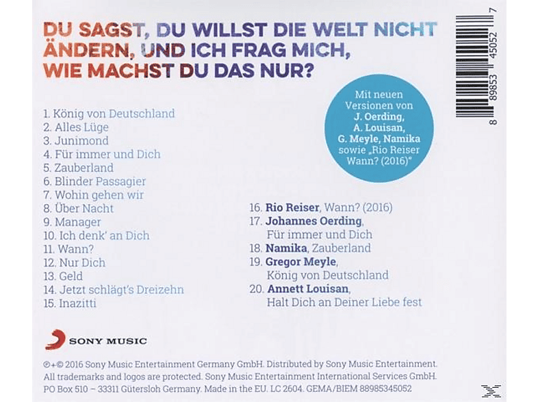 Rio Reiser Alles Und Noch Viel Mehr Das Beste Cd Rock Pop