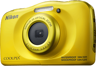 NIKON Nikon COOLPIX W100 - fotocamera digitale compatta - 13.2 MP - giallo - Fotocamera compatta Giallo