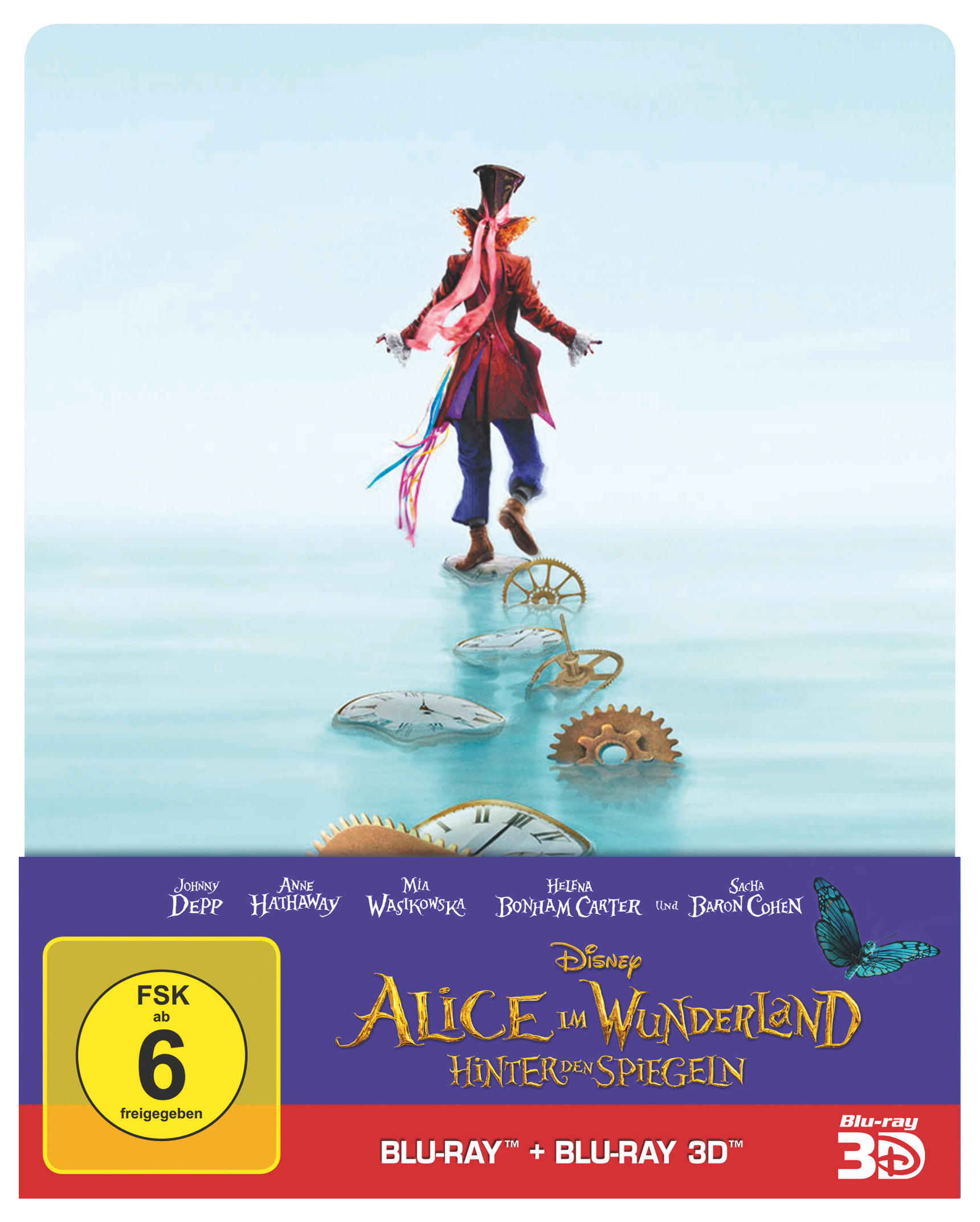Alice im Wunderland: Hinter den Spiegeln (3D+2D Steelbook) 3D Blu-ray (+2D)