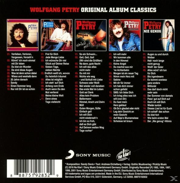 Wolfgang Petry - Original Album Classics-Wolfgang Petry (2nd Edition)  - (CD)