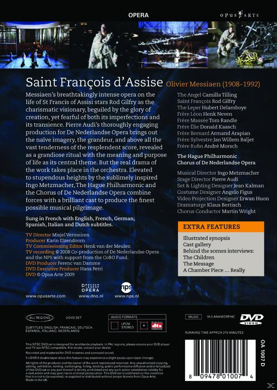 (DVD) Rod - VARIOUS, Tom Opera, Nederlandse Camilla - D\'assise Saint Hague De Chorus Philharmonic The Francois Randle, of Tilling, Gilfry,