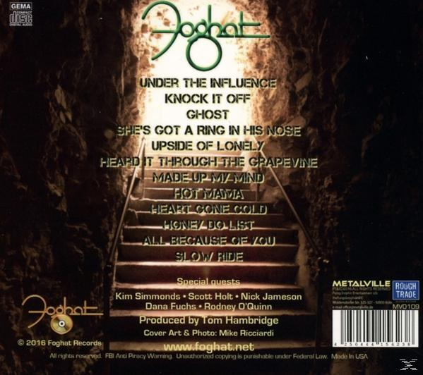 Foghat - (CD) - (Digipak) The Influence Under