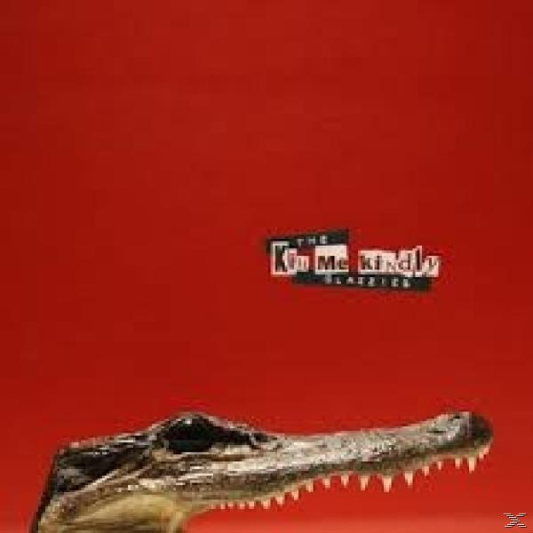 Albumcover: Alligatorkopf, roter Hintergrund, weißer Text 'Kim Me kindly' und 'Classics'.