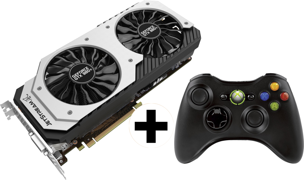 PALIT GeForce® GTX 980 Ti Jetstream, 6GB GDDR5 (NE5X98T015JBJ) + Microsoft Xbox 360 Wireless Controller