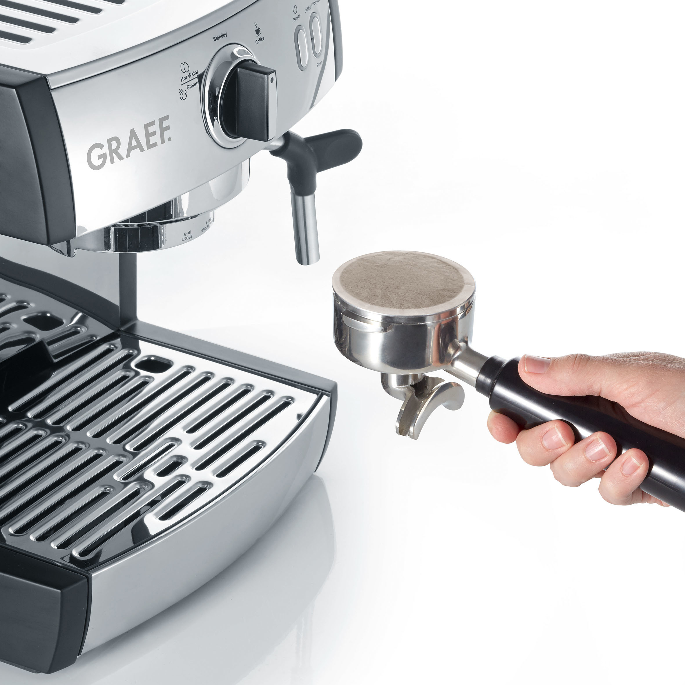 GRAEF ES702EU1 Pivalla Espressomaschine Schwarz