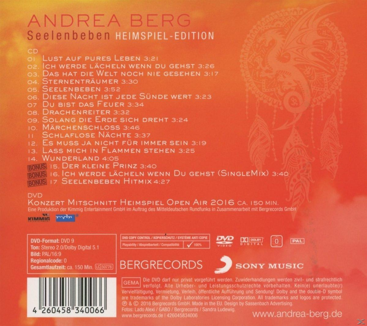 CD-Cover von Andrea Bergs Album mit Trackliste.