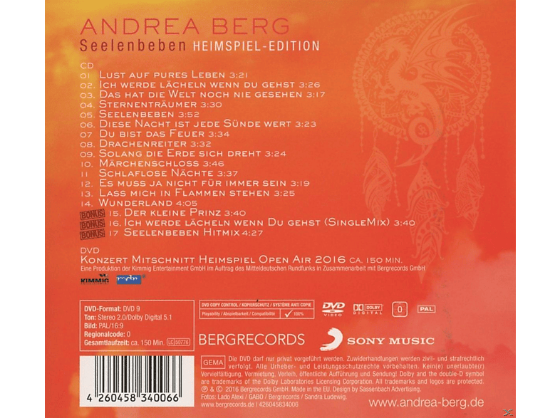 Thumbnail - Andrea Berg - Seelenbeben Heimspiel Edition (CD + DVD Video)