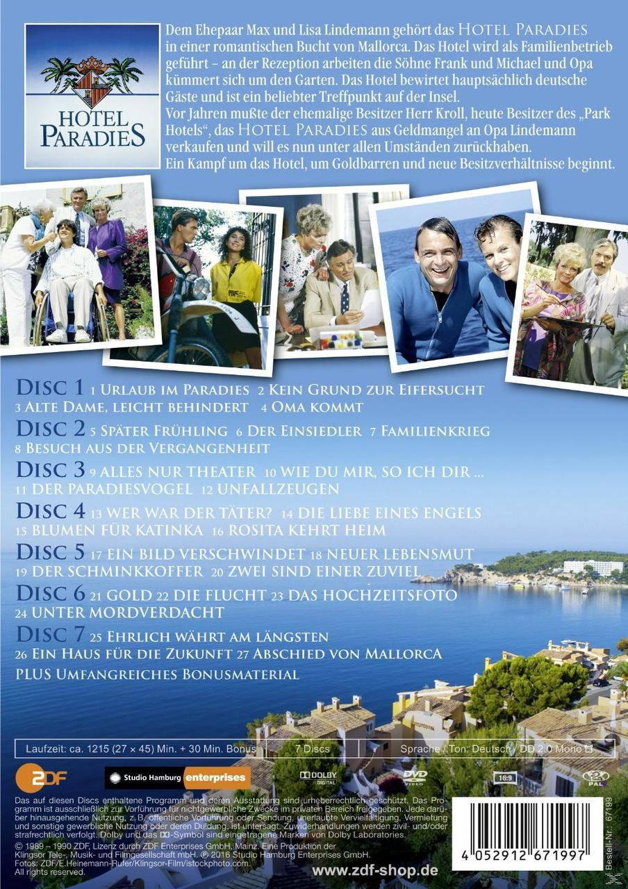 DVD-Cover mit verschiedenen Bildern von Menschen und Gebäuden mit deutschem Text, eine Strandszene.