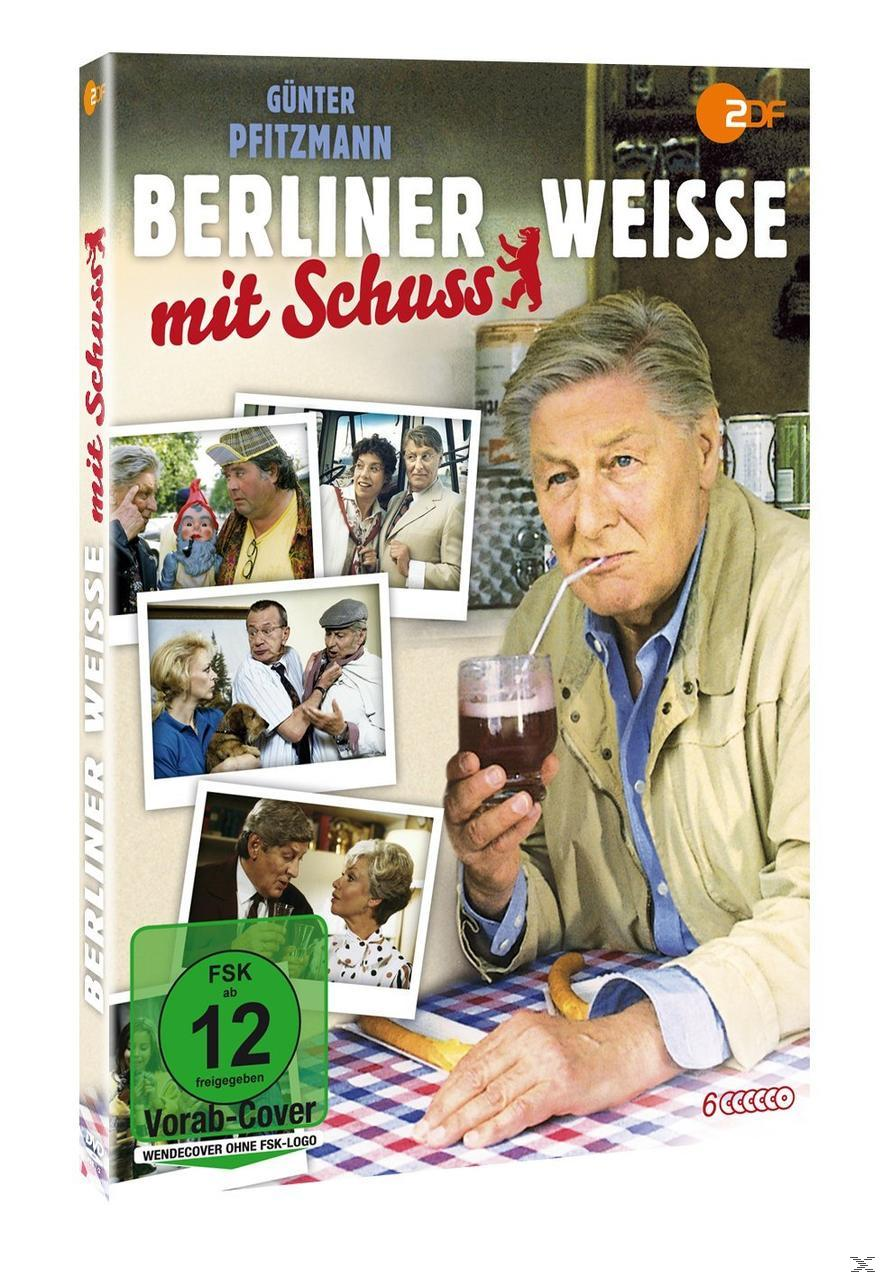 DVD-Cover. Mann trinkt, Fotos im Hintergrund. Text: Berliner Weisse mit Schuss.