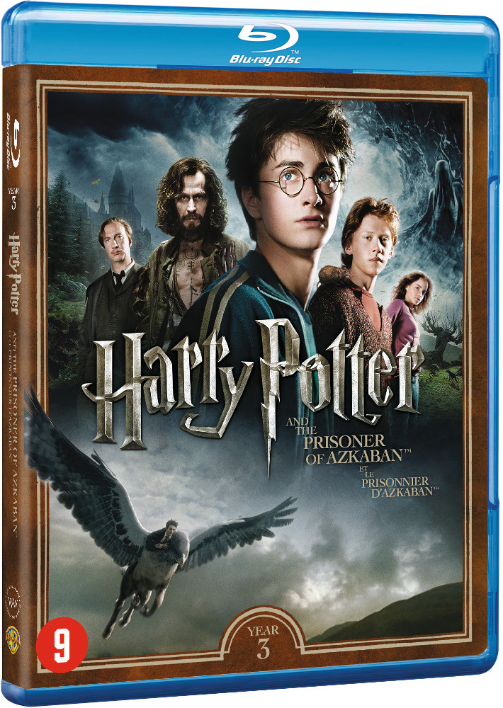 Couverture Blu-ray de Harry Potter et le Prisonnier d'Azkaban. Inclut les personnages principaux.